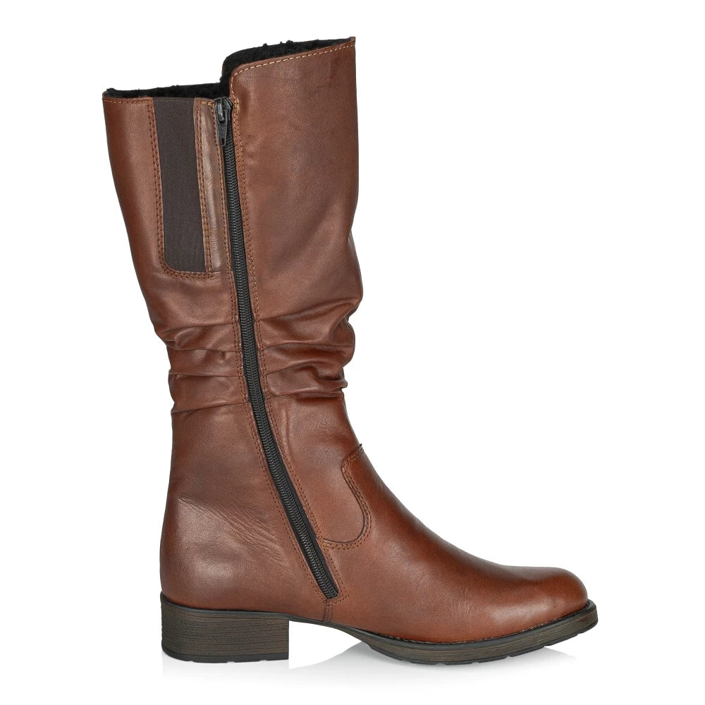Rieker Z9563-22 Brown High Calf Boots