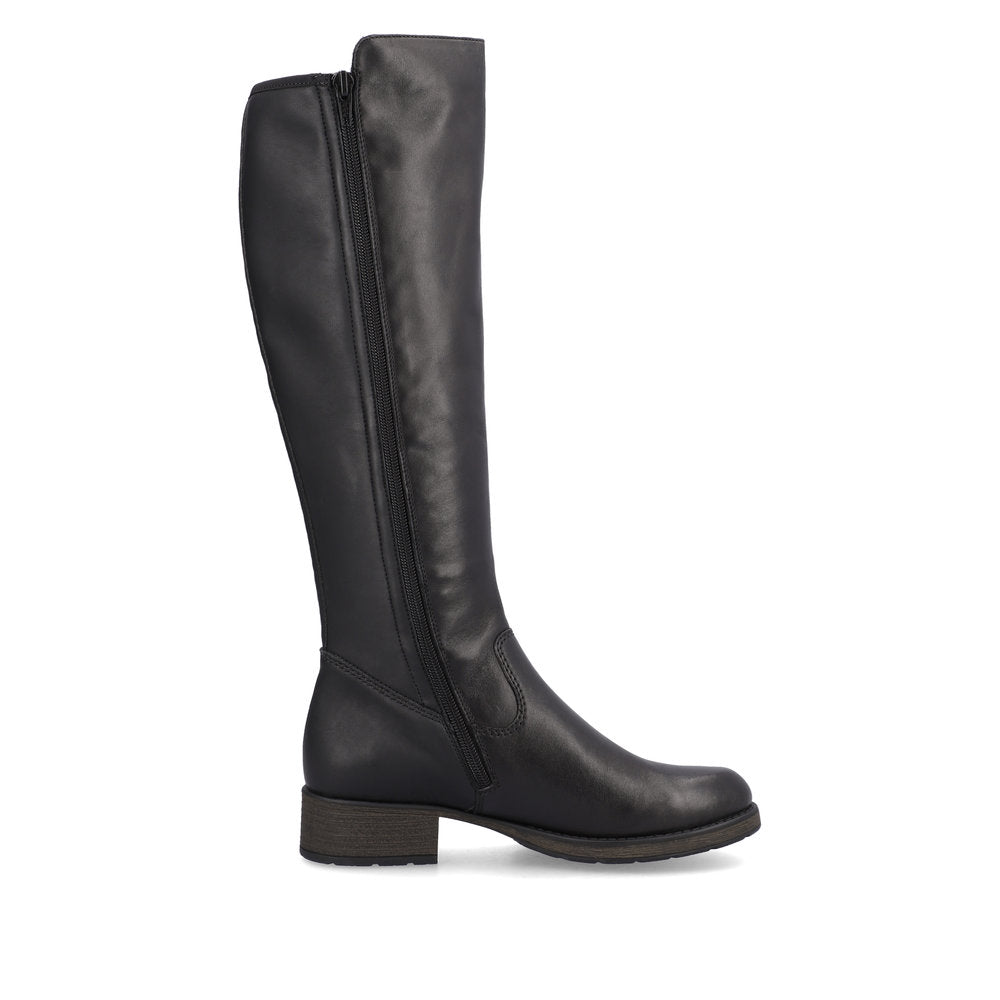 Rieker Z9591-01 Black Knee High Boots