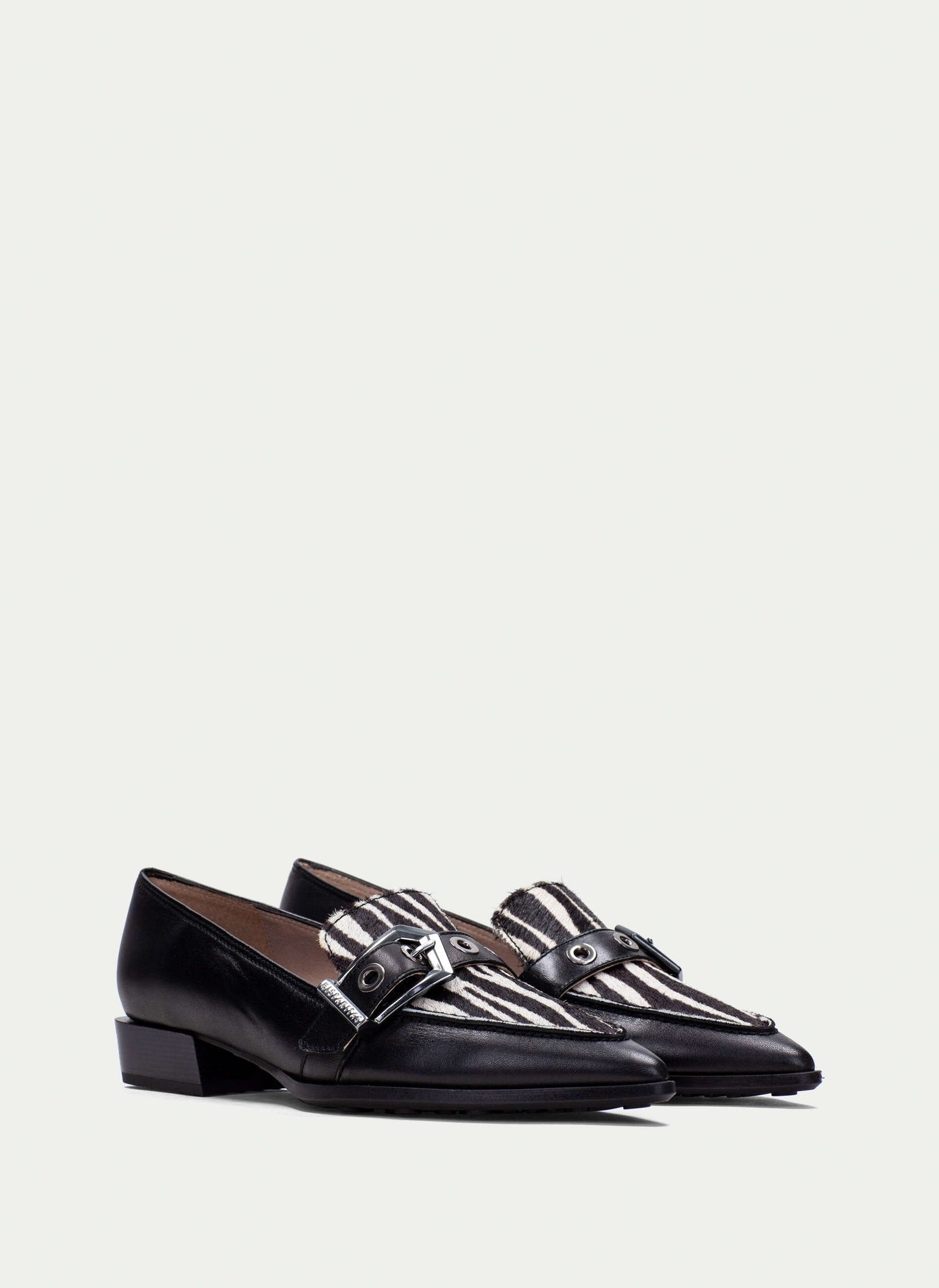 Hispanitas ZHI254262 Black & Zebra Slip On Shoes