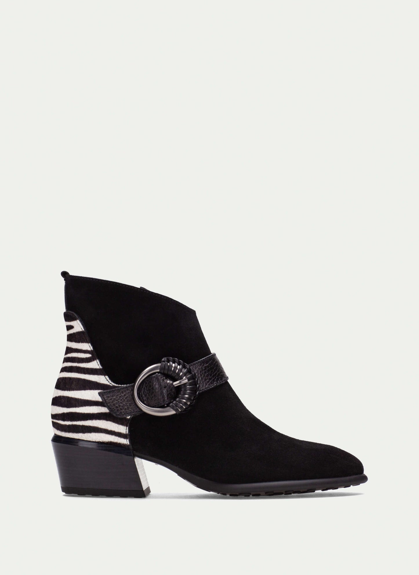 Hispanitas ZPI254256 Black & Zebra Ankle Boots