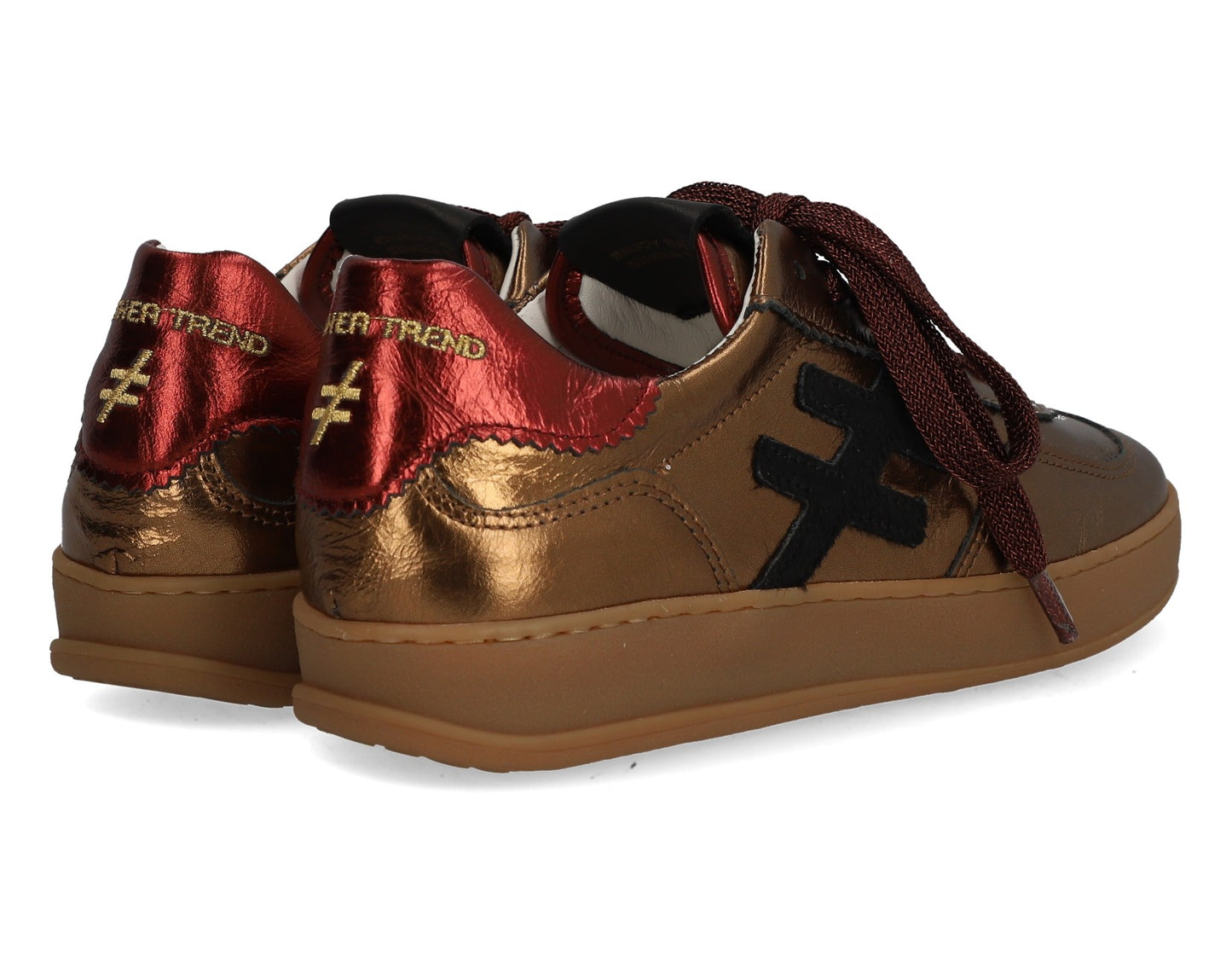 Another Trend A03258D1 Las Vegan Dark Gold Trainers