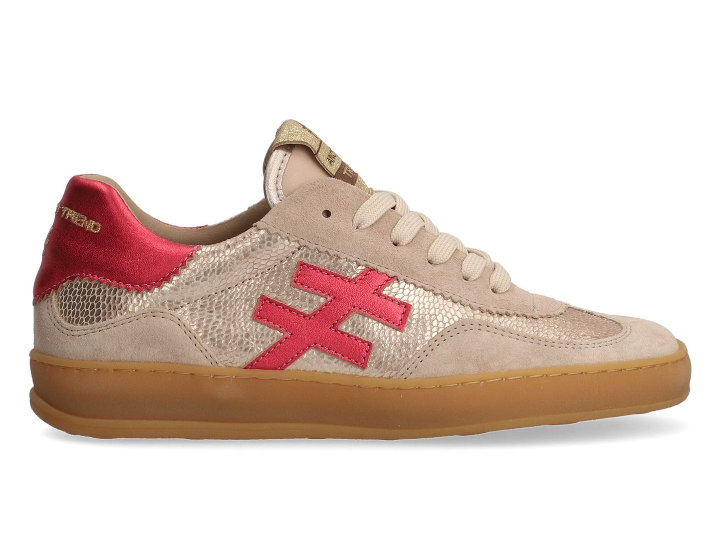 Another Trend A032C1E2 Old Rose Reptile Combi Trainers