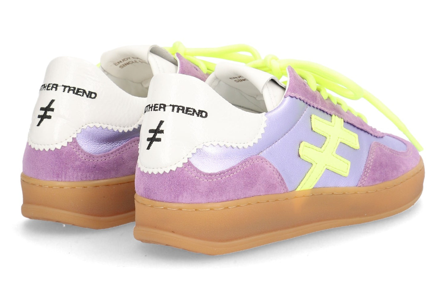 Another Trend A032M369 Purple Trainers with White Back