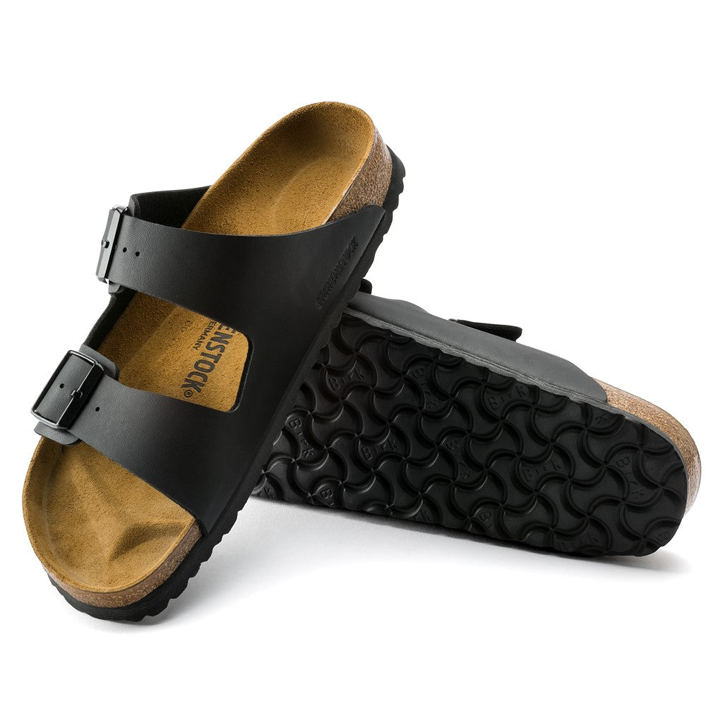 Birkenstock 51793/0051793 Arizona Birko-Flor Black Sandals with Pin & Buckle