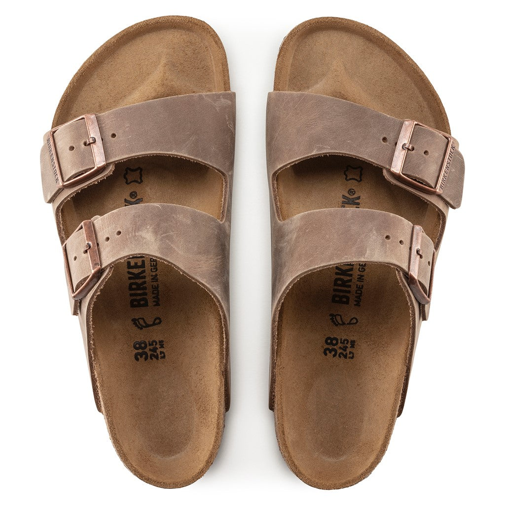 Birkenstock 0352203 Arizona Oiled Leather Brown Sandals