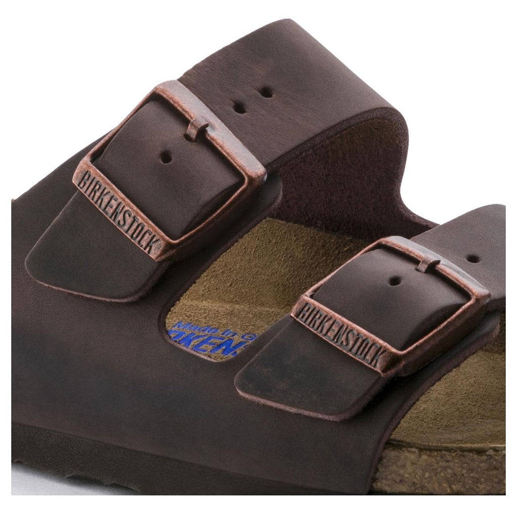 Birkenstock 0452761 Arizona Soft Footbed Natural Leather Oiled Habana Brown Sandals