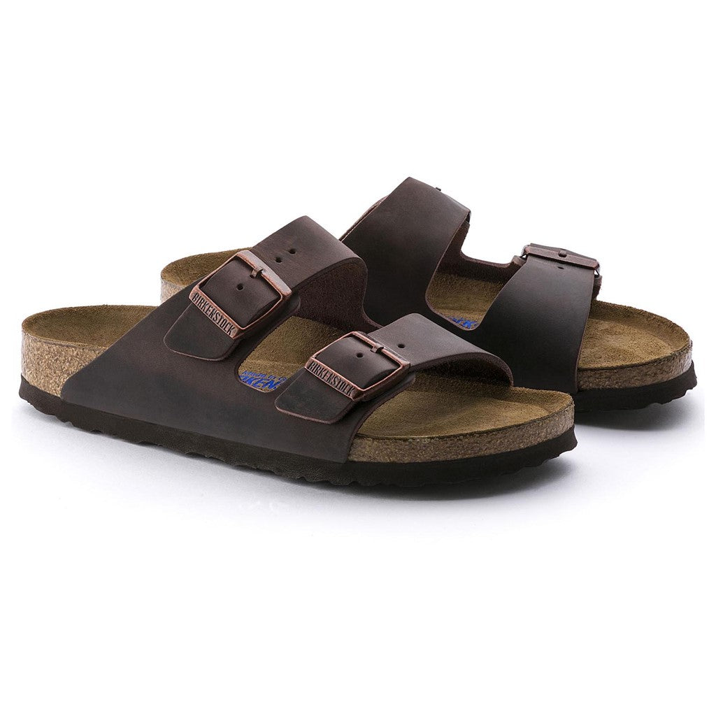 Birkenstock 0452761 Arizona Soft Footbed Natural Leather Oiled Habana Brown Sandals