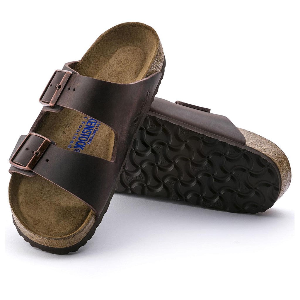 Birkenstock 0452761 Arizona Soft Footbed Natural Leather Oiled Habana Brown Sandals