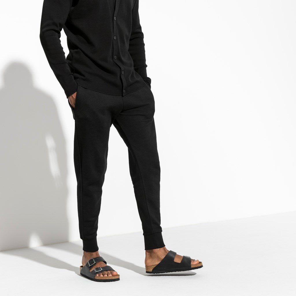 Birkenstock 752481 Arizona Soft Footbed Natural Leather Oiled Black Sandals