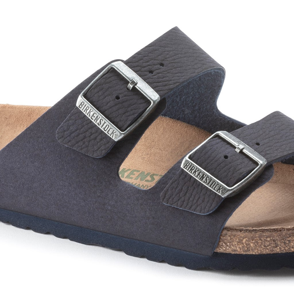 Birkenstock 1023150 Arizona Vegan Microfibre Desert Dust Indigo Blue Sandals