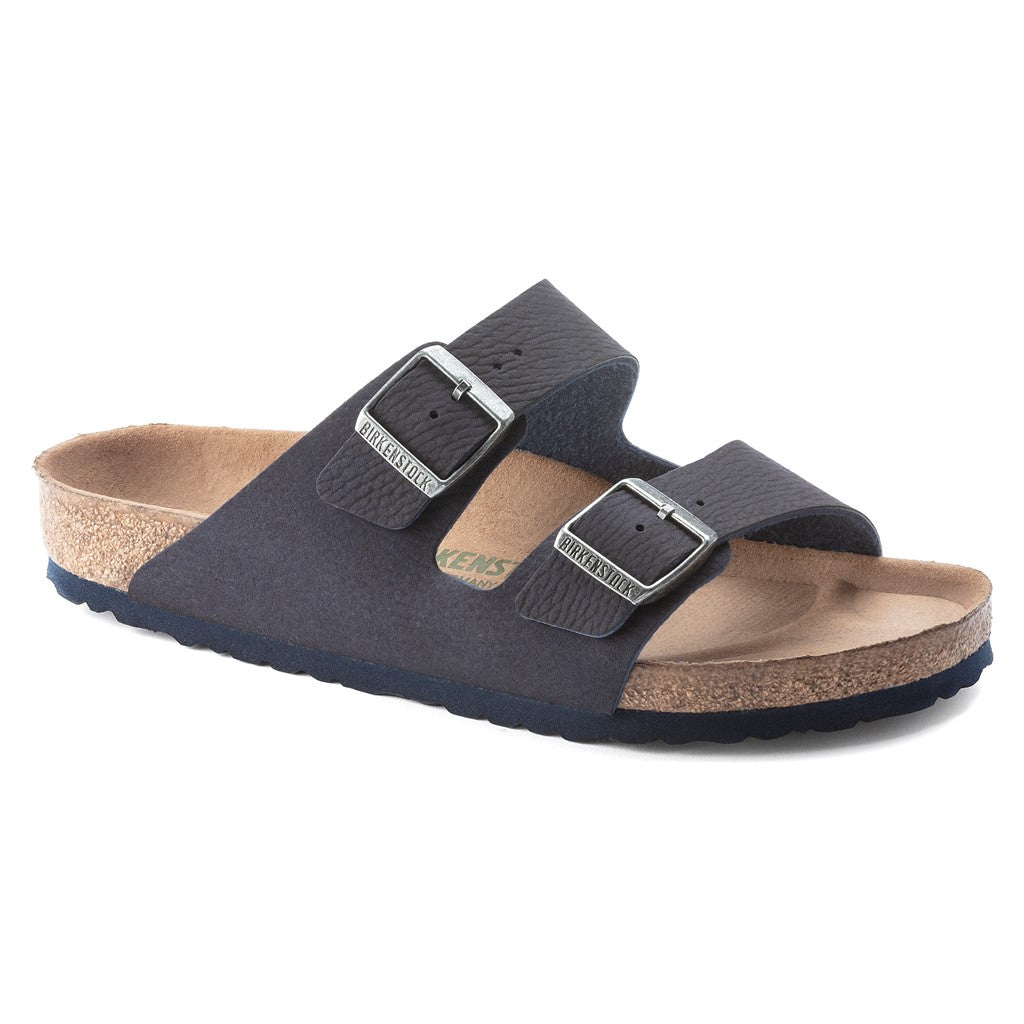 Birkenstock 1023150 Arizona Vegan Microfibre Desert Dust Indigo Blue Sandals