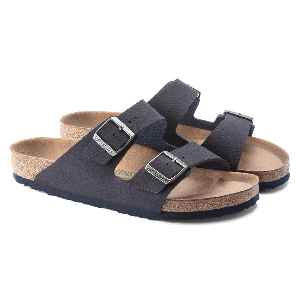 Birkenstock 1023150 Arizona Vegan Microfibre Desert Dust Indigo Blue Sandals