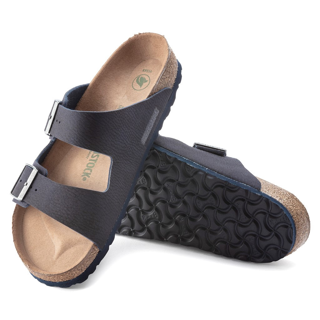 Birkenstock 1023150 Arizona Vegan Microfibre Desert Dust Indigo Blue Sandals