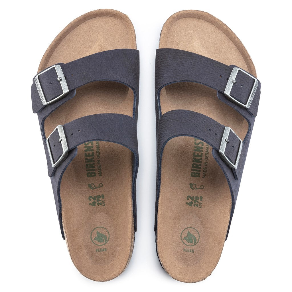Birkenstock 1023150 Arizona Vegan Microfibre Desert Dust Indigo Blue Sandals