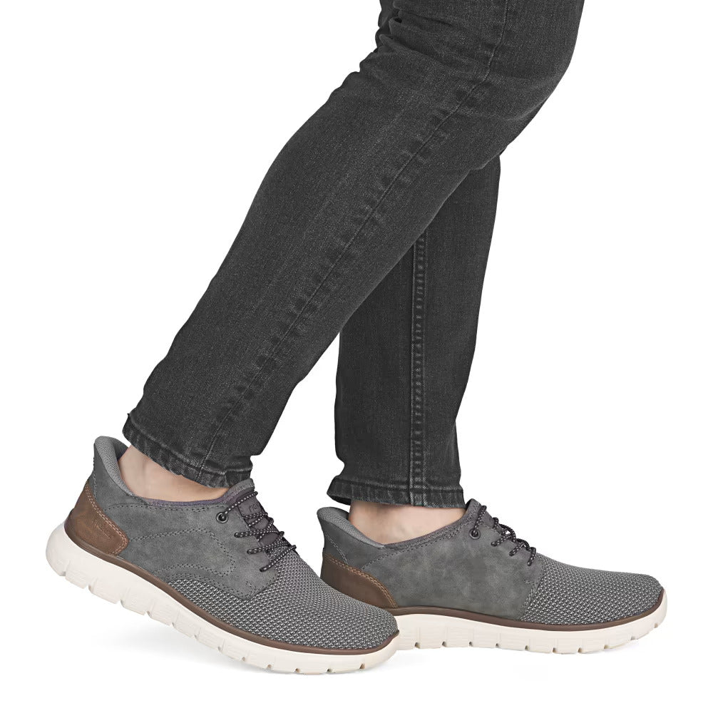 Rieker B6658-42 Grey G 1/2 Fit Slip On Shoes