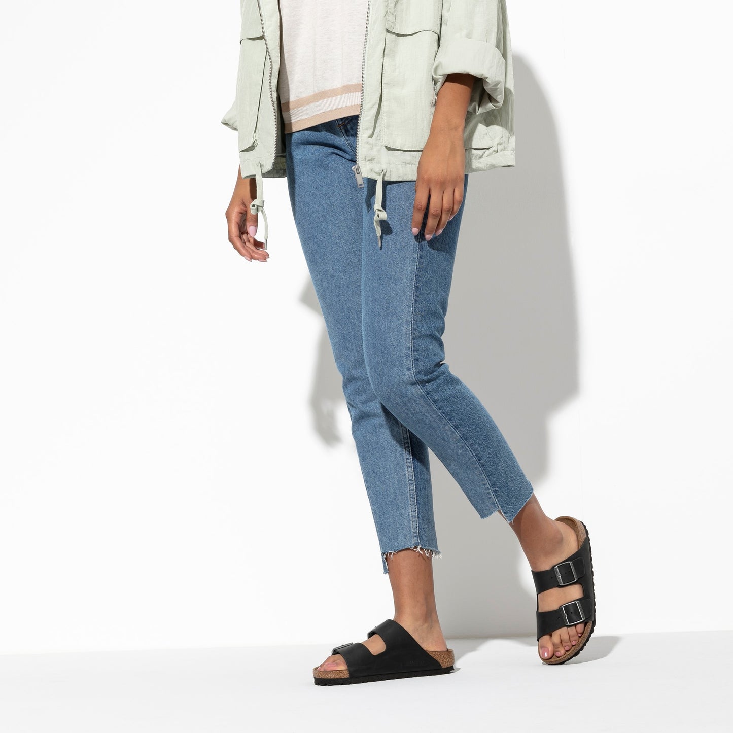 Birkenstock 0552113 Arizona Black Oiled Leather Sandals