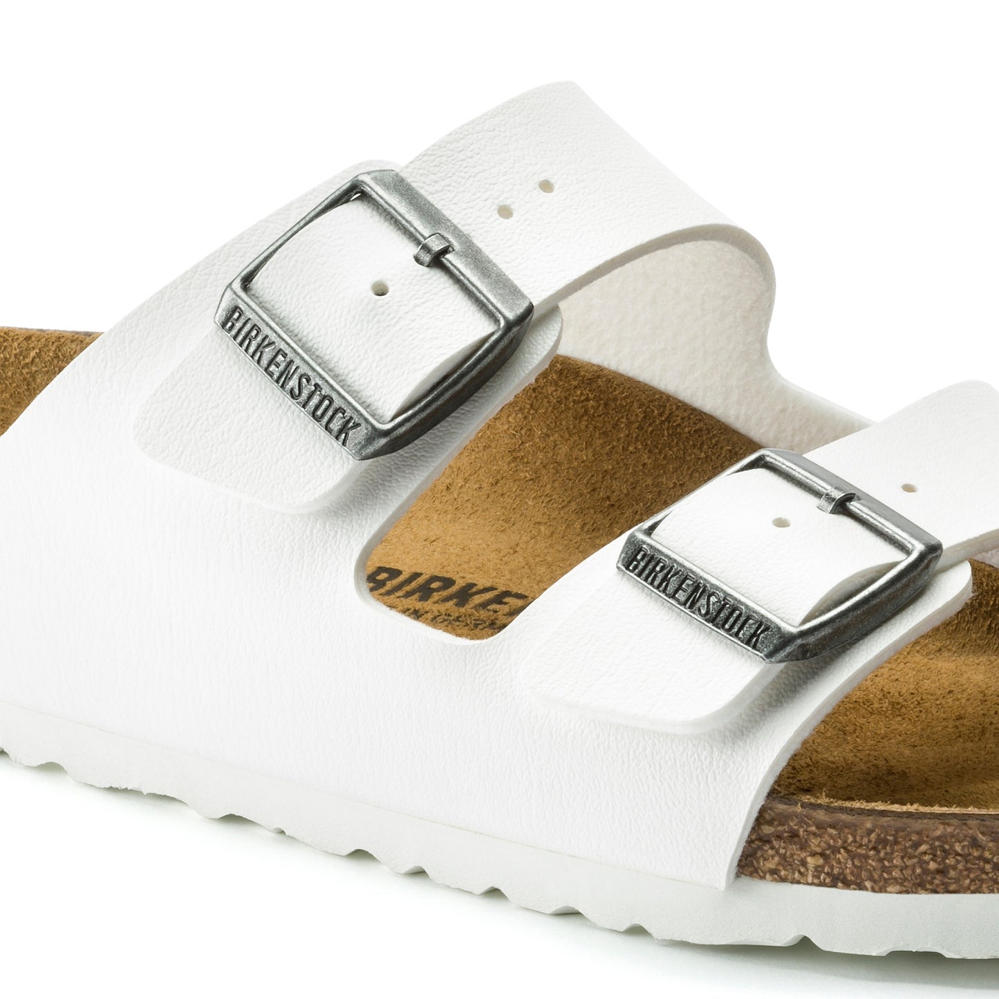 Birkenstock 0552683 Arizona Birko Flor BS White Sandals