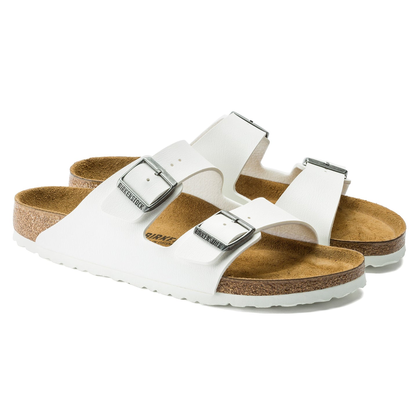 Birkenstock 0552683 Arizona Birko Flor BS White Sandals