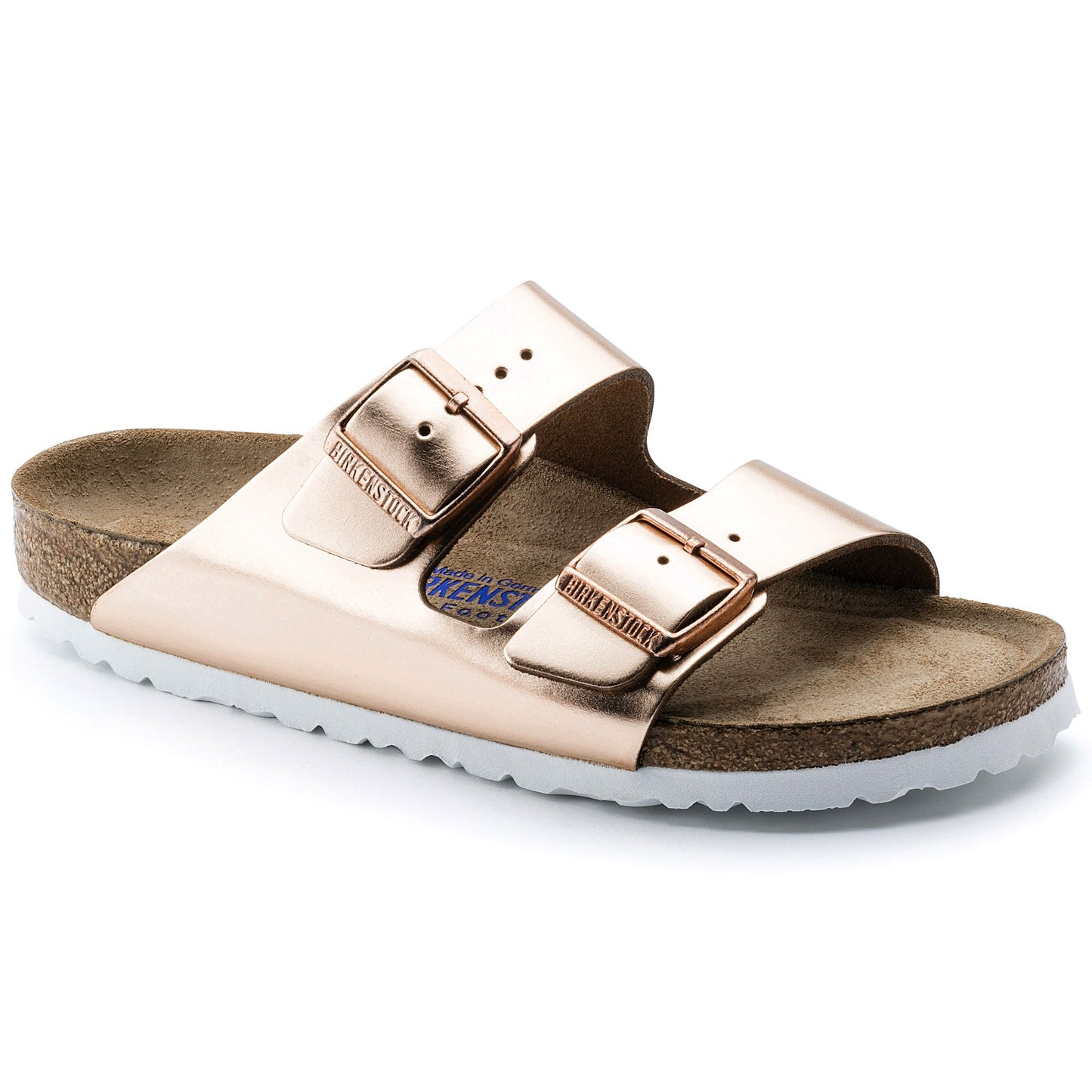 Birkenstock 0952093 Arizona Metallic Copper Soft Footbed Sandals