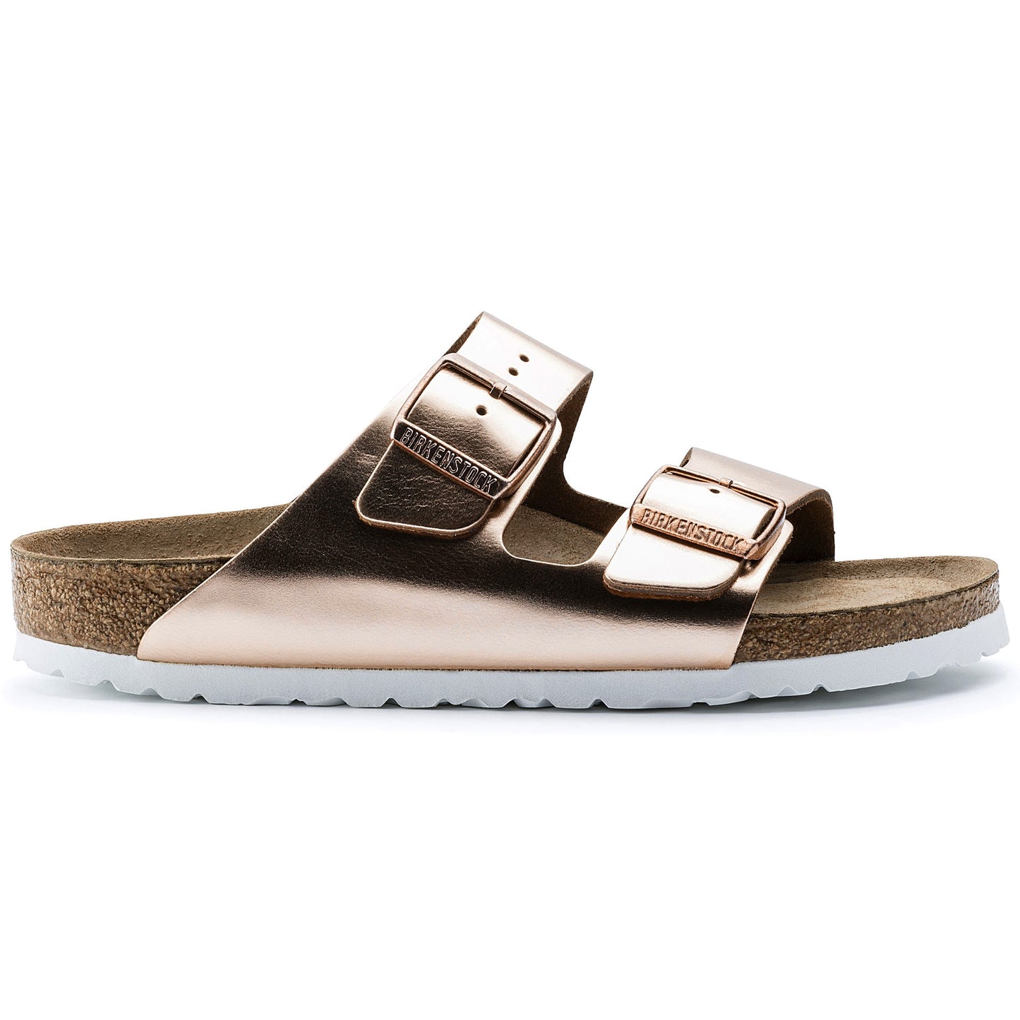 Birkenstock 0952093 Arizona Metallic Copper Soft Footbed Sandals