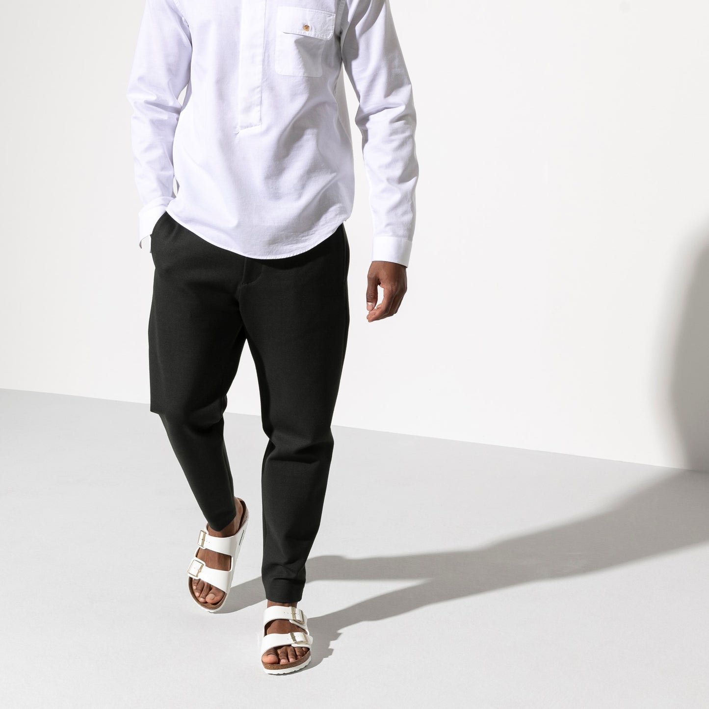 Birkenstock 1005294 Arizona Birko Flor Patent White Sandals