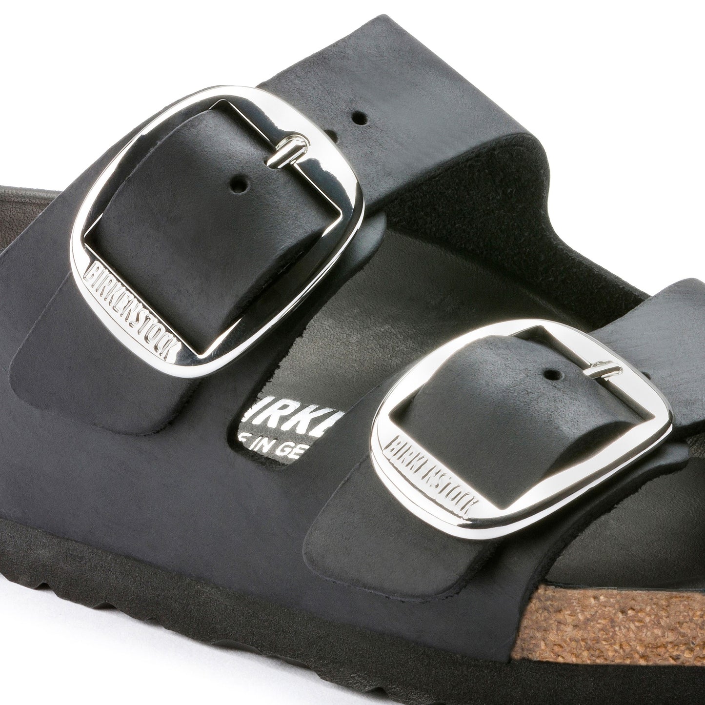 Birkenstock 1011075 Arizona Black Big Buckle Sandals