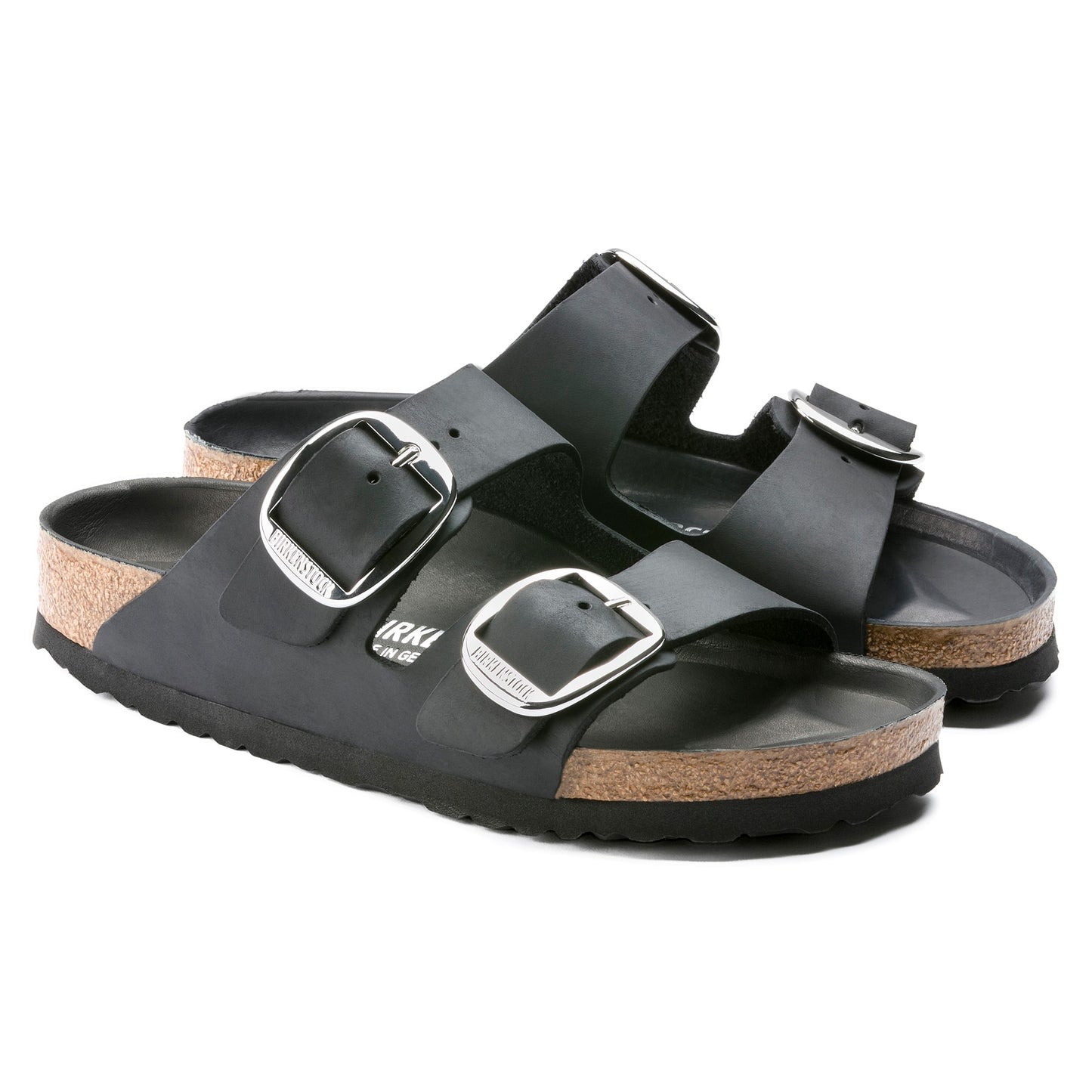 Birkenstock 1011075 Arizona Black Big Buckle Sandals