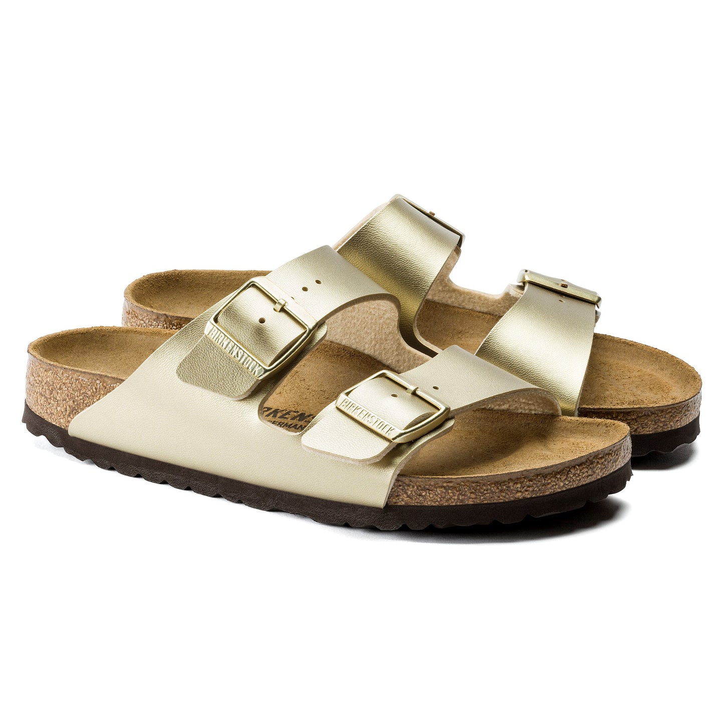 Birkenstock 1016111 Arizona BS Gold 2 Strap Sandals