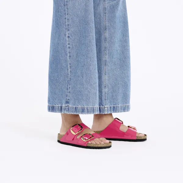 Birkenstock 1027828 Arizona Big Buckle Patent Fuchsia Fusion Sandals