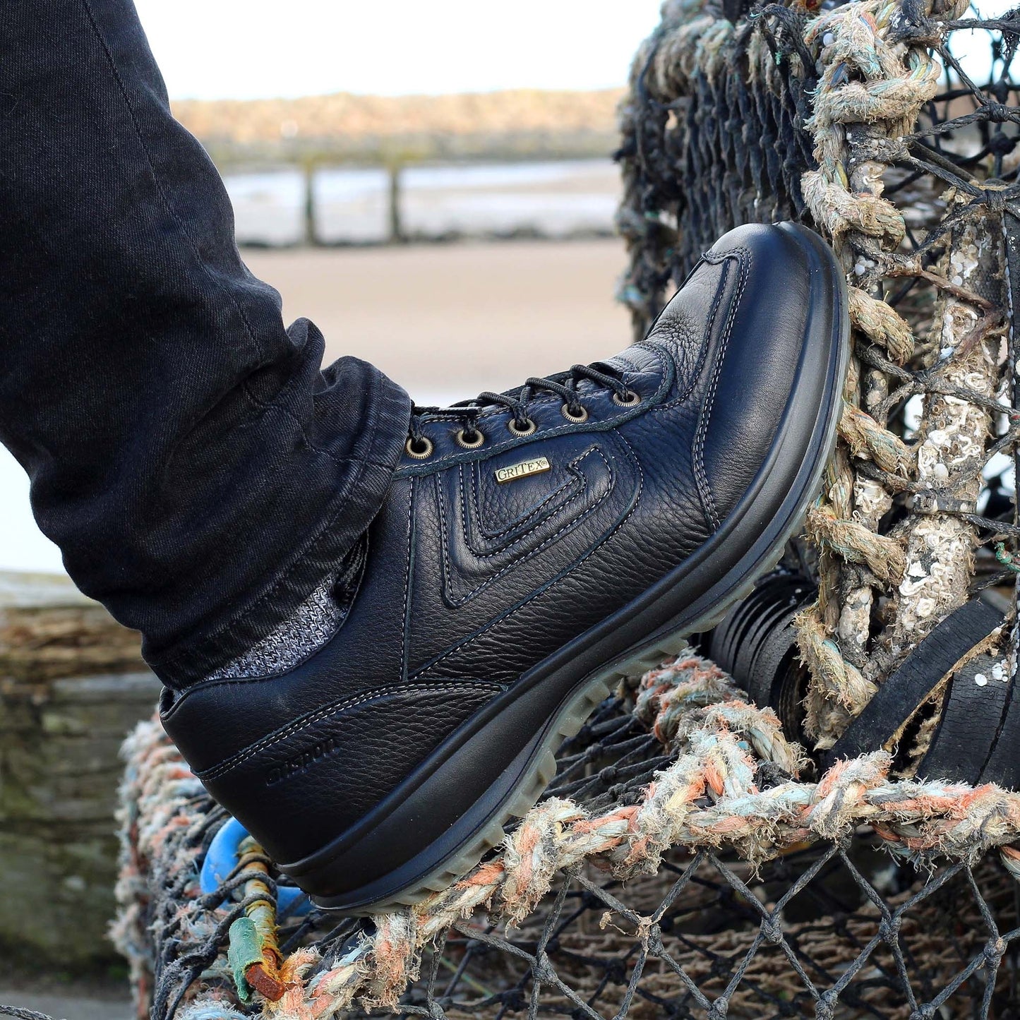 Grisport BMG061BK Active Airwalker Black Shoes