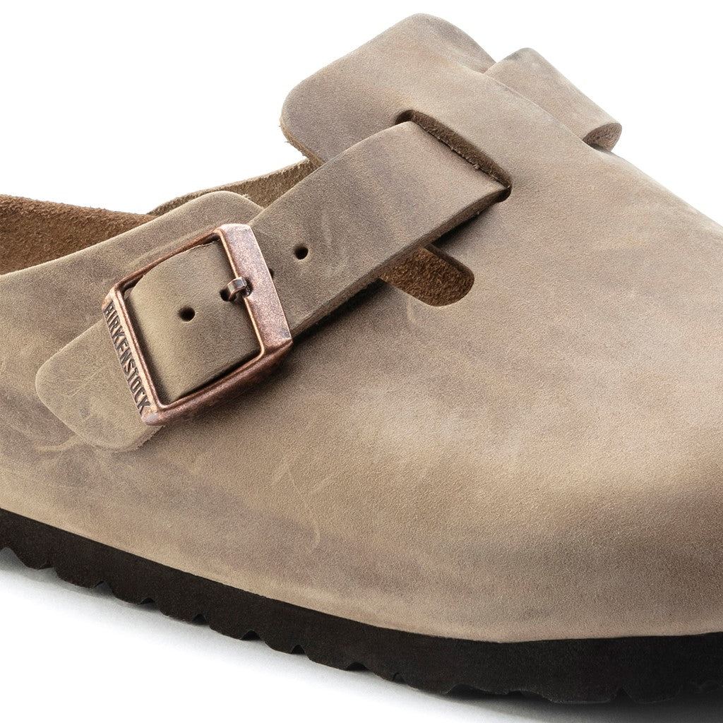 Birkenstock 1019484 Boston Soft Footbed Oiled Leather Tobacco Brown Clogs