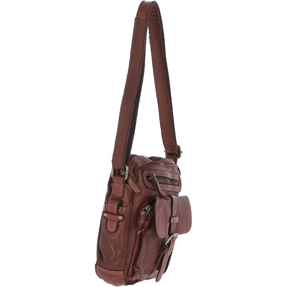 Ashwood Leather Sergio Brandy Medium Body Bag