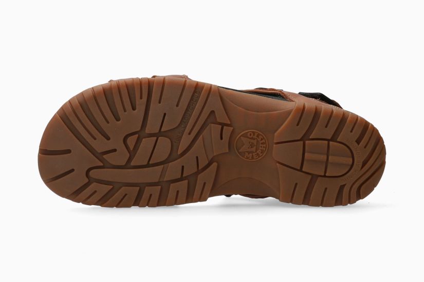 Mephisto P5111047 Brice Chestnut Grizzly Brown Velcro Sandals