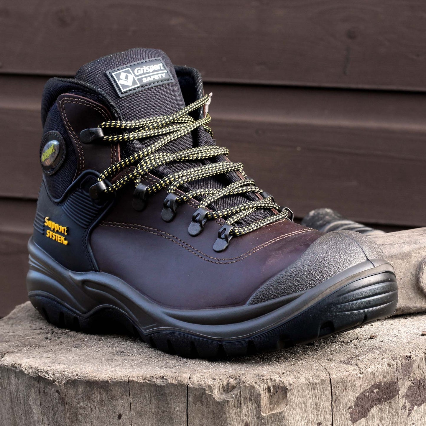 Grisport AMG001BR Contractor Dark Brown Safety Boots