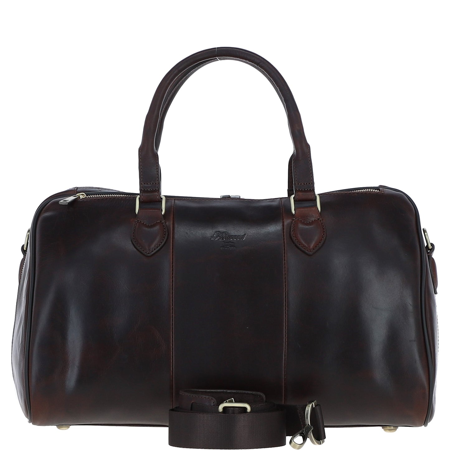 Ashwood Leather PL-47 Brown Leather Weekender Bag
