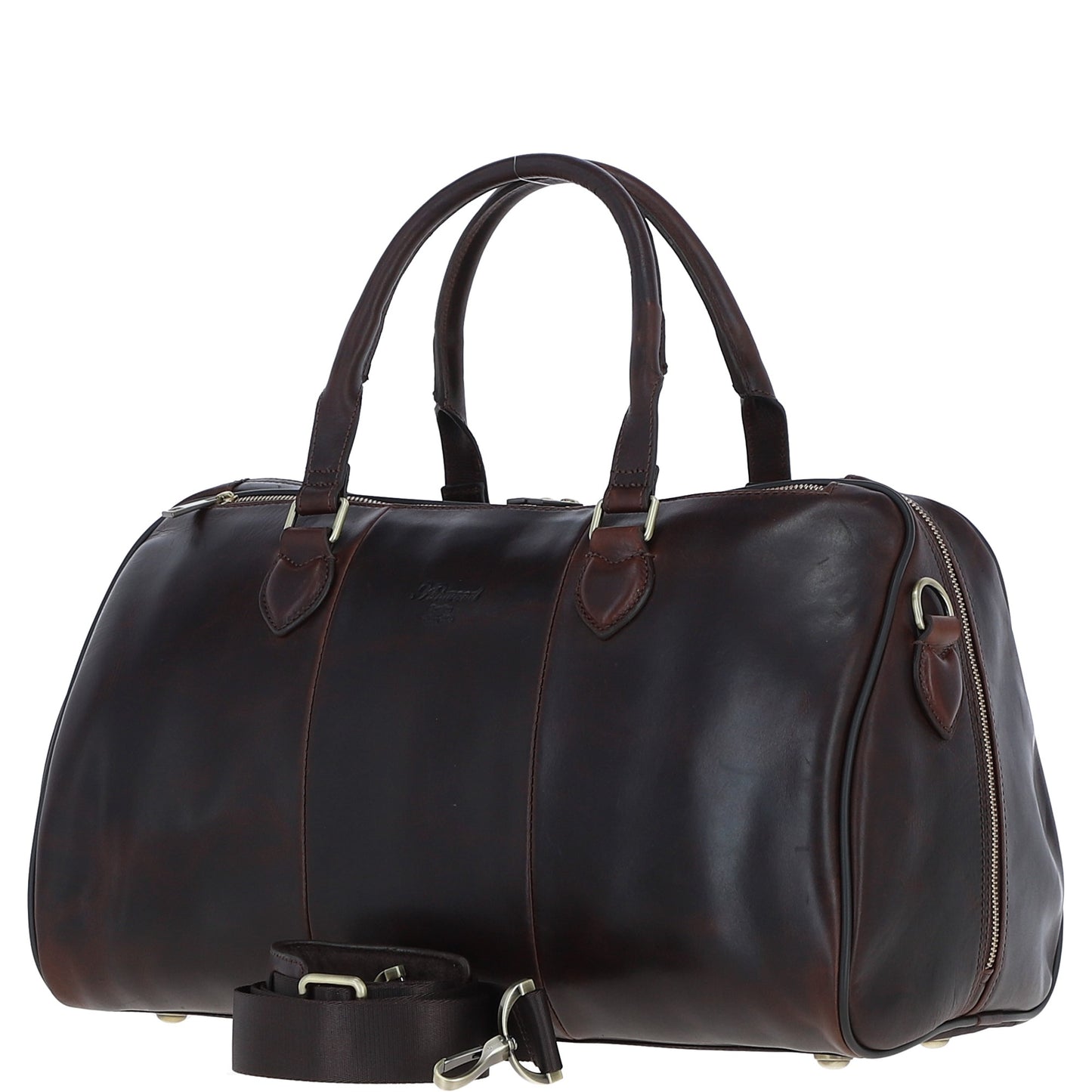 Ashwood Leather PL-47 Brown Leather Weekender Bag