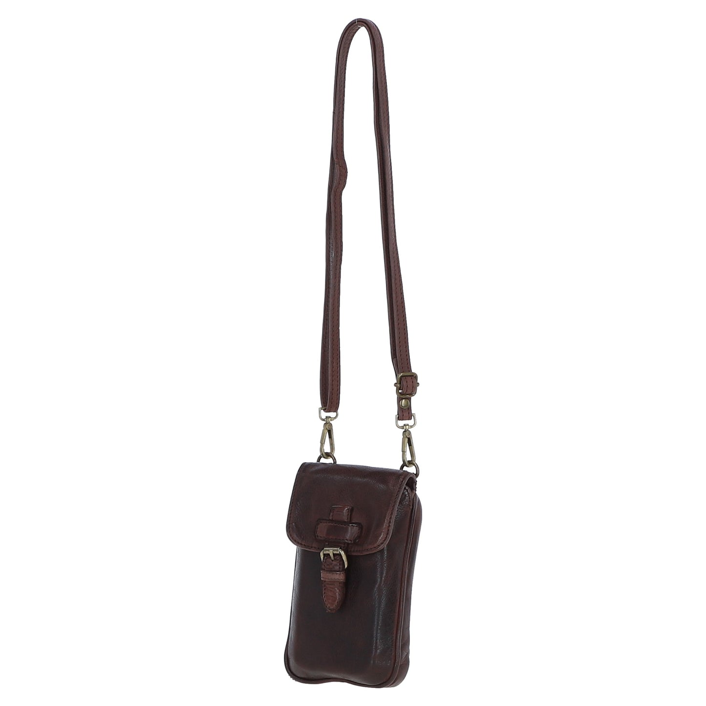 Ashwood Leather D-99 Brandy Phone Bag