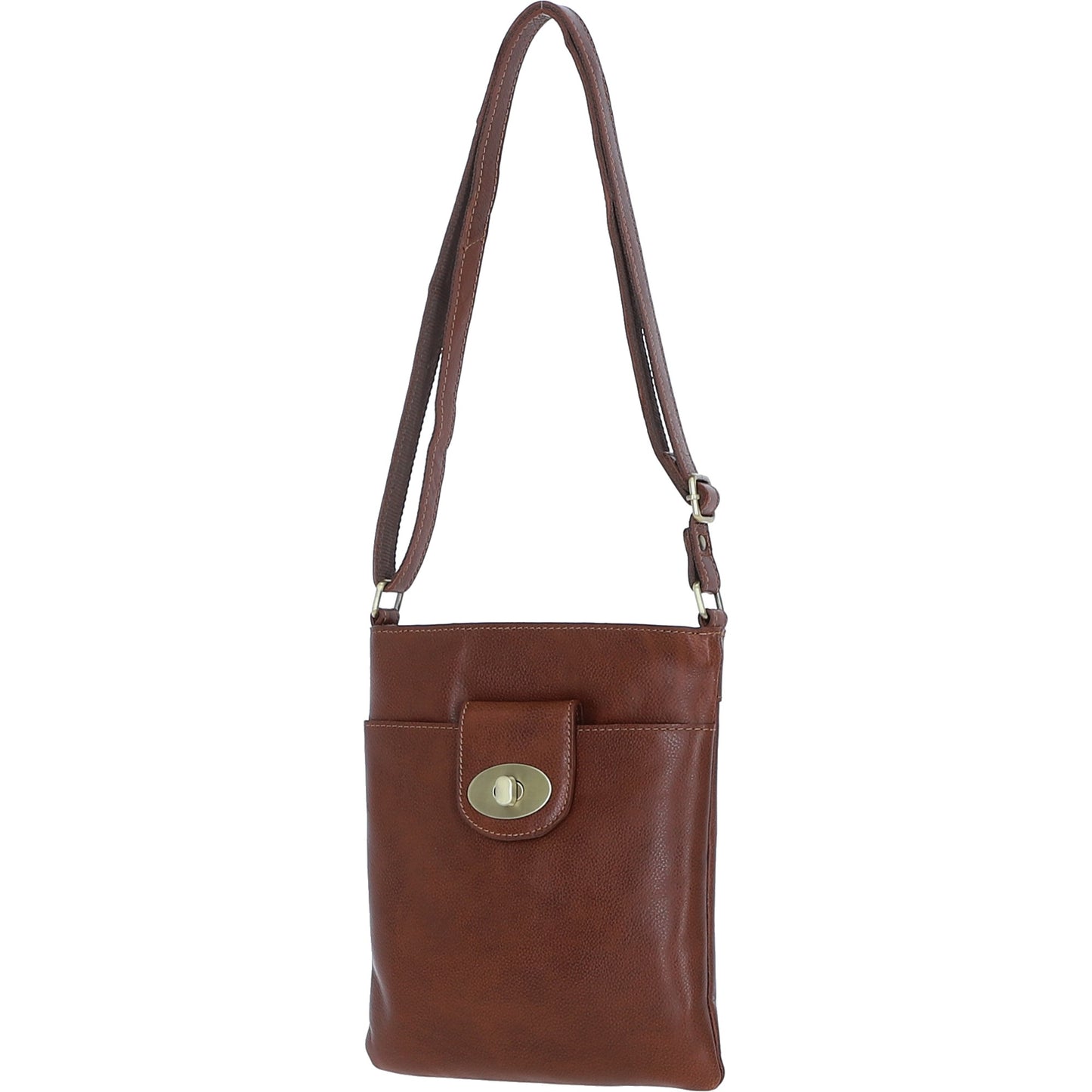 Ashwood Leather M-87 Tan Crossbody Bag