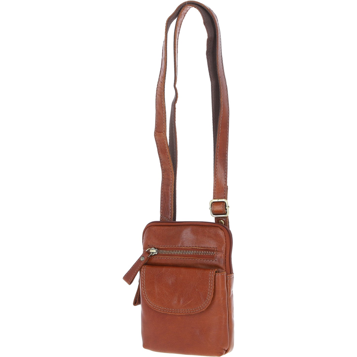 Ashwood Leather G-11 Honey Tan Crossbody Bag