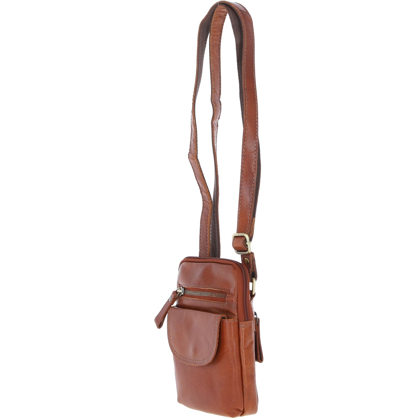 Ashwood Leather G-11 Honey Tan Crossbody Bag