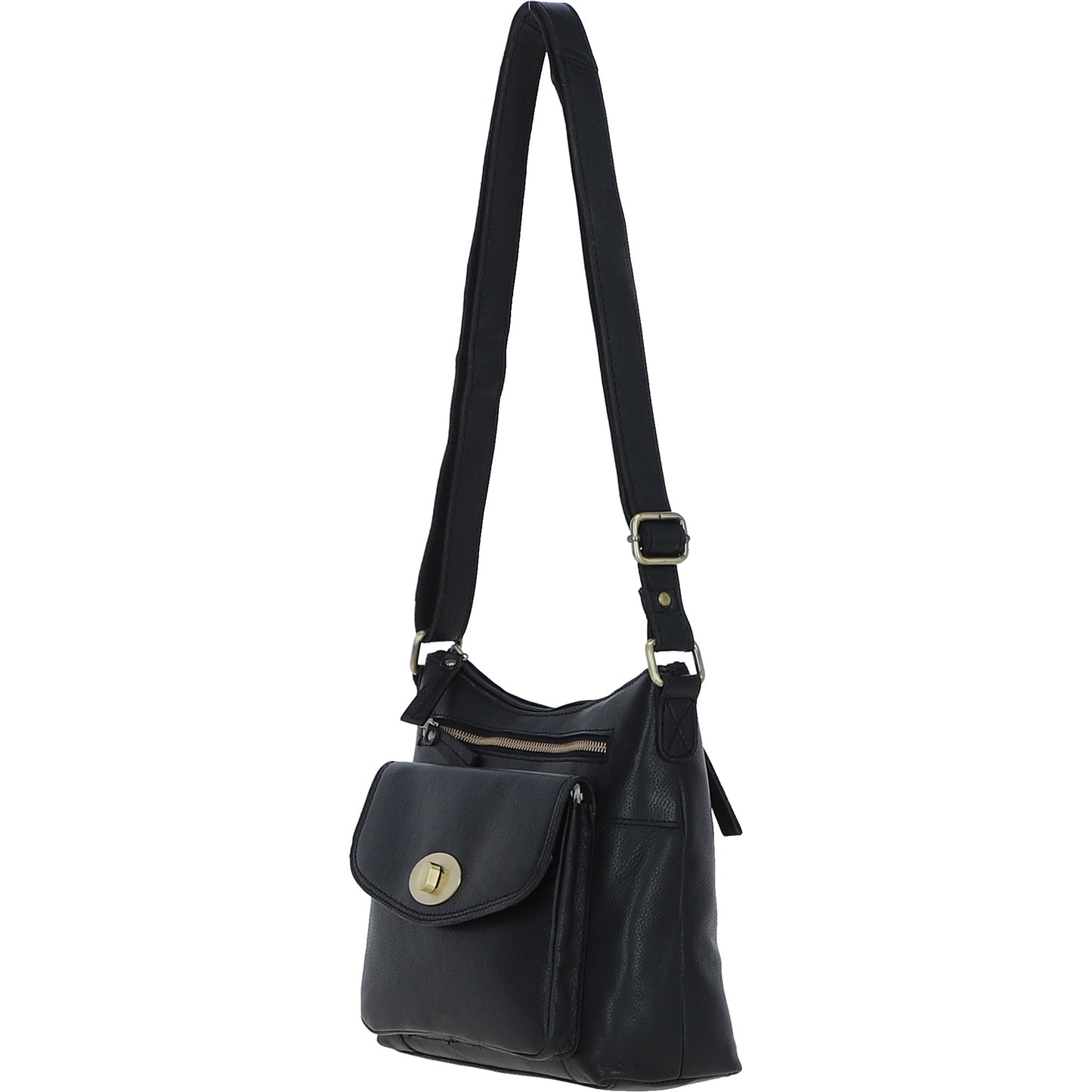 Ashwood Leather M-86 Black Leather Bag