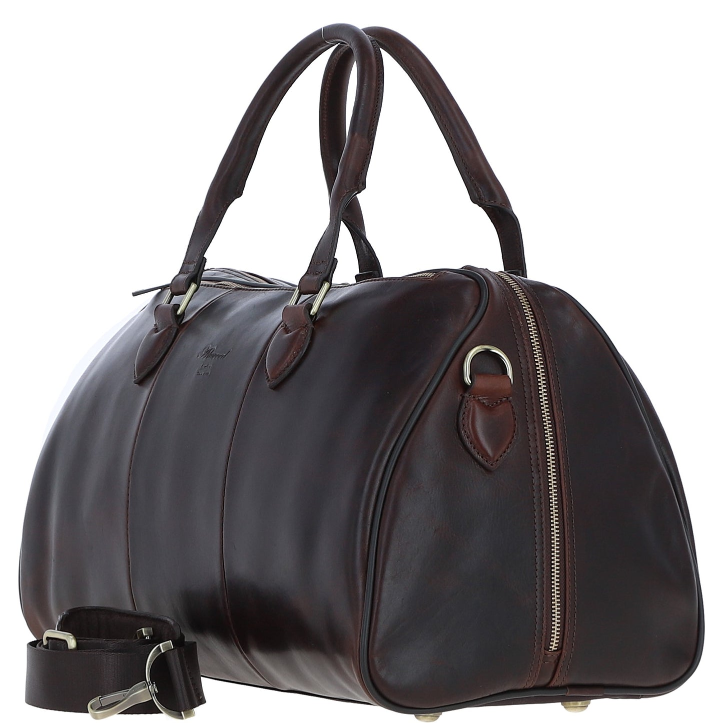 Ashwood Leather PL-47 Brown Leather Weekender Bag