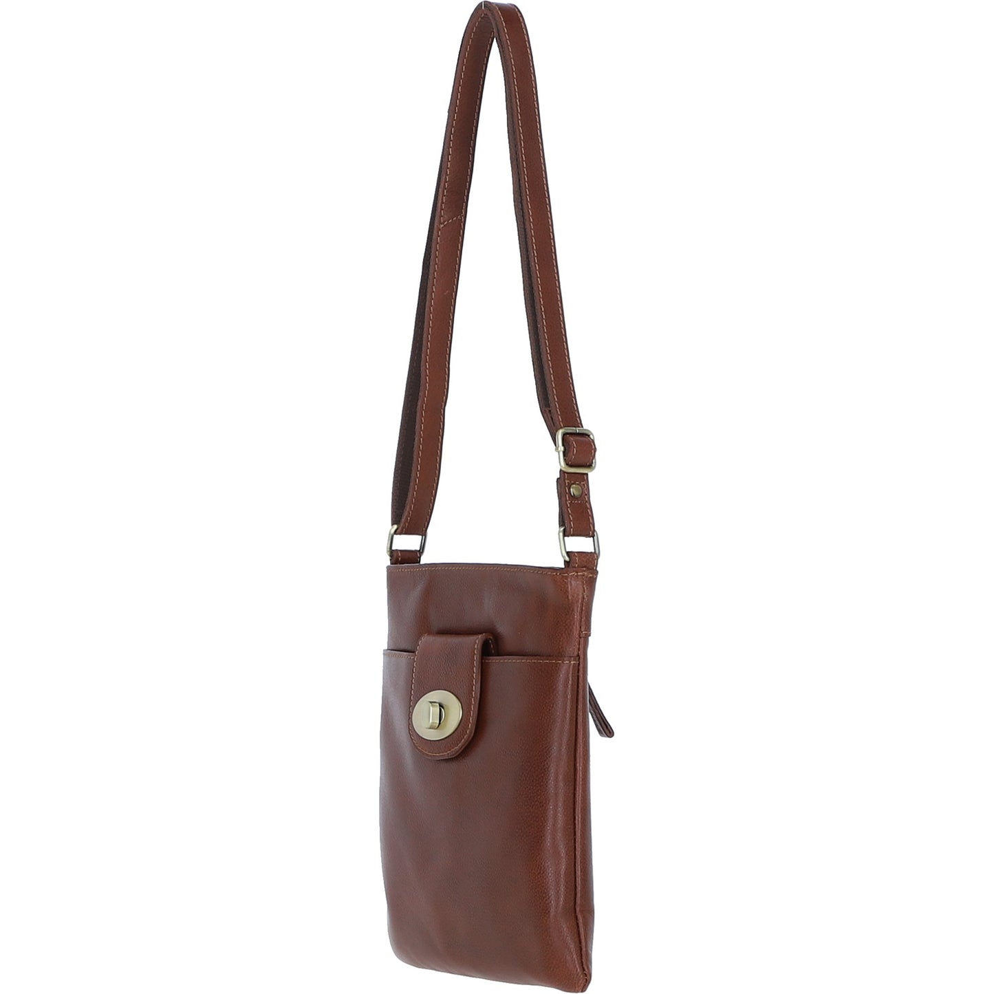 Ashwood Leather M-87 Tan Crossbody Bag