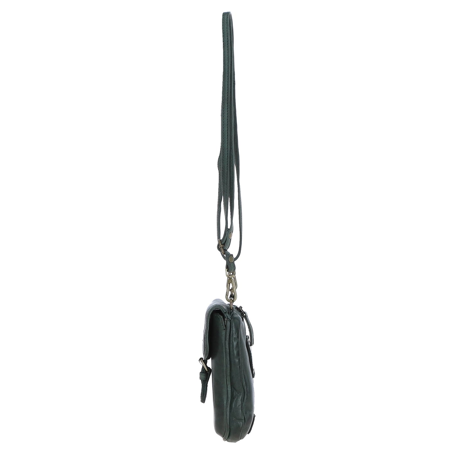 Ashwood Leather D-99 Green Leather Phone Bag