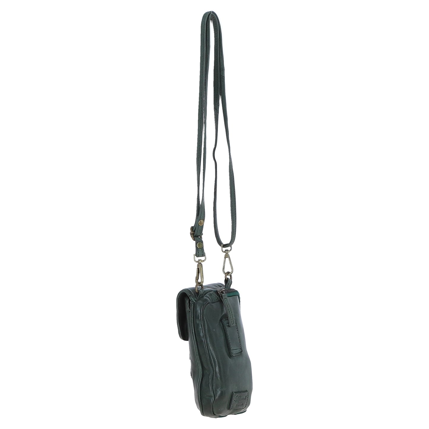 Ashwood Leather D-99 Green Leather Phone Bag