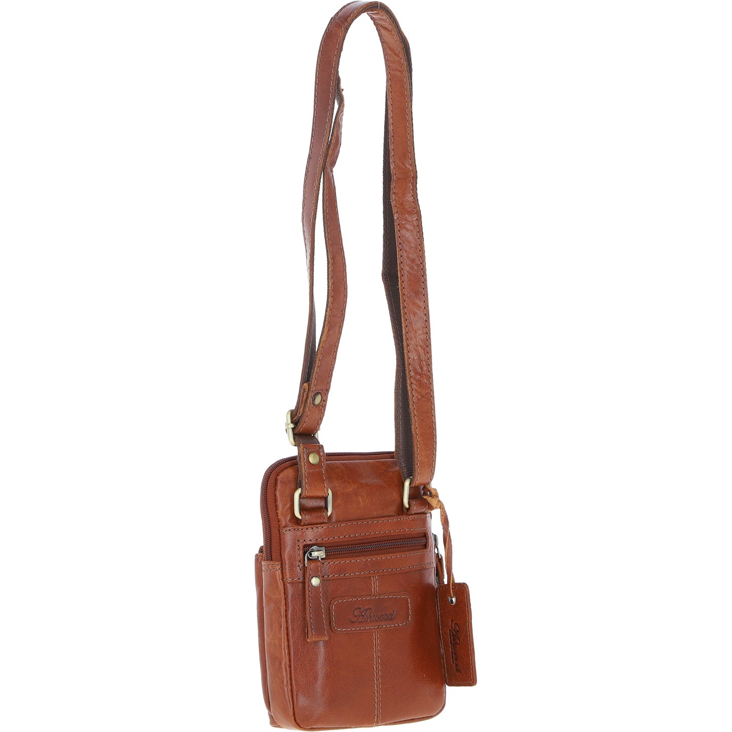 Ashwood Leather G-11 Honey Tan Crossbody Bag