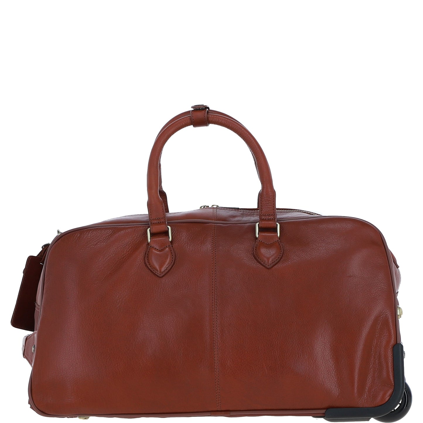 Ashwood Leather PL-50 Tan Leather Duffel Trolley Bag