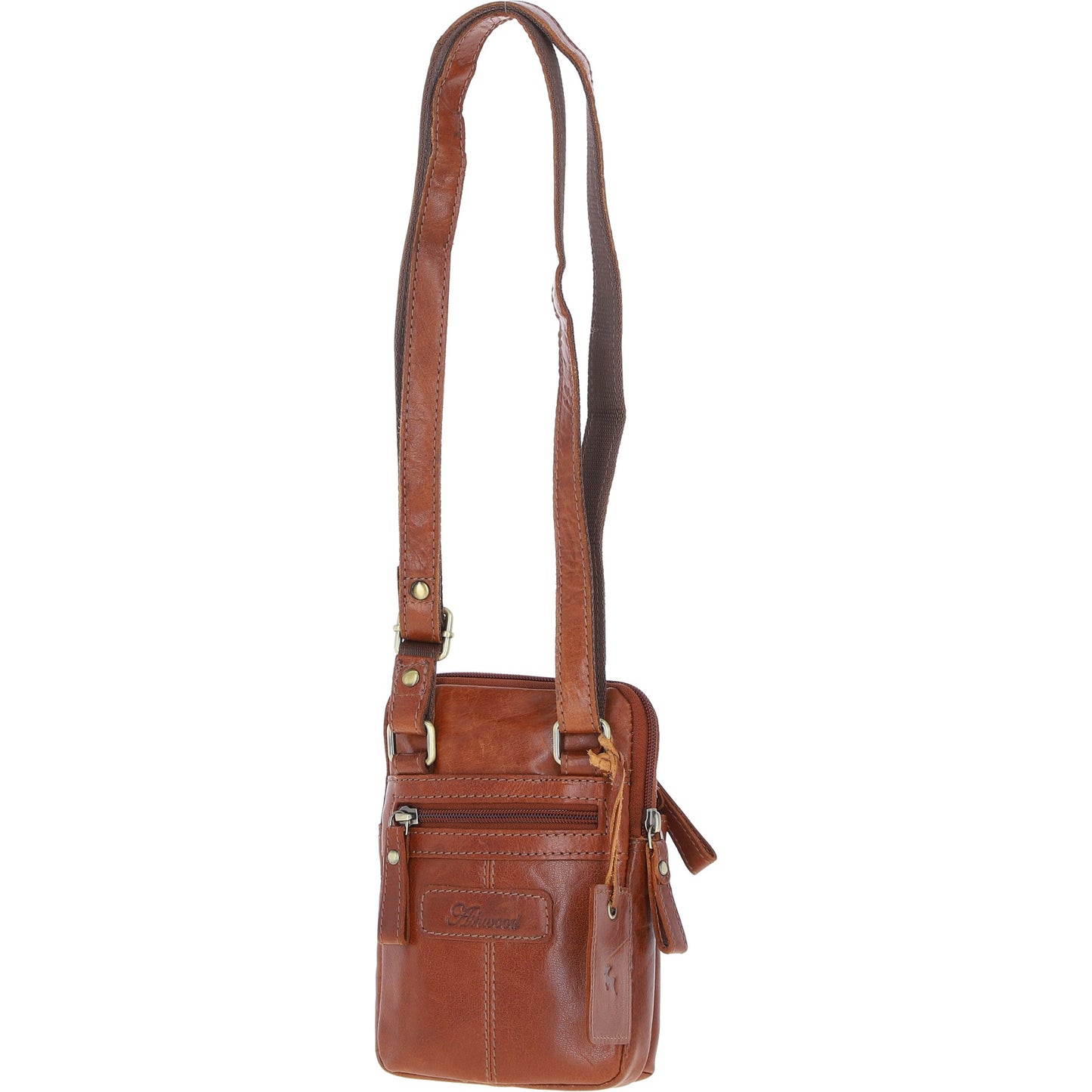 Ashwood Leather G-11 Honey Tan Crossbody Bag