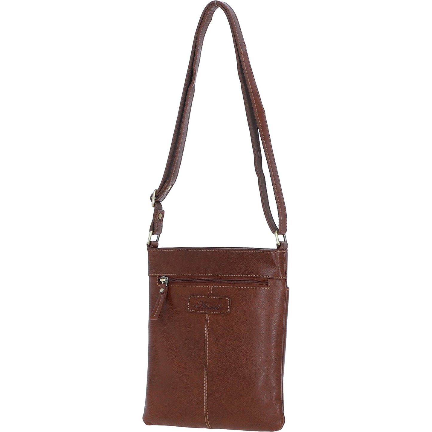 Ashwood Leather M-87 Tan Crossbody Bag