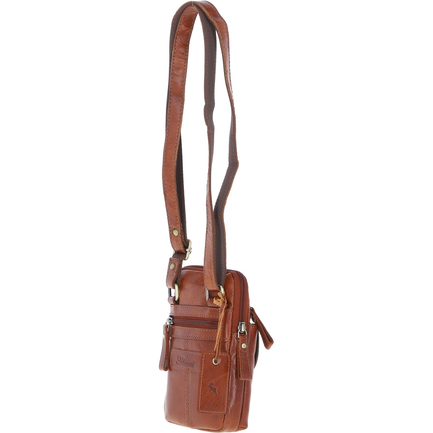 Ashwood Leather G-11 Honey Tan Crossbody Bag